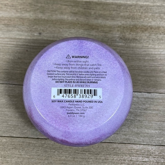 Paddywax Soy Candle Black Plum Cassis Hand Poured 6.5 oz - Picture 2 of 2